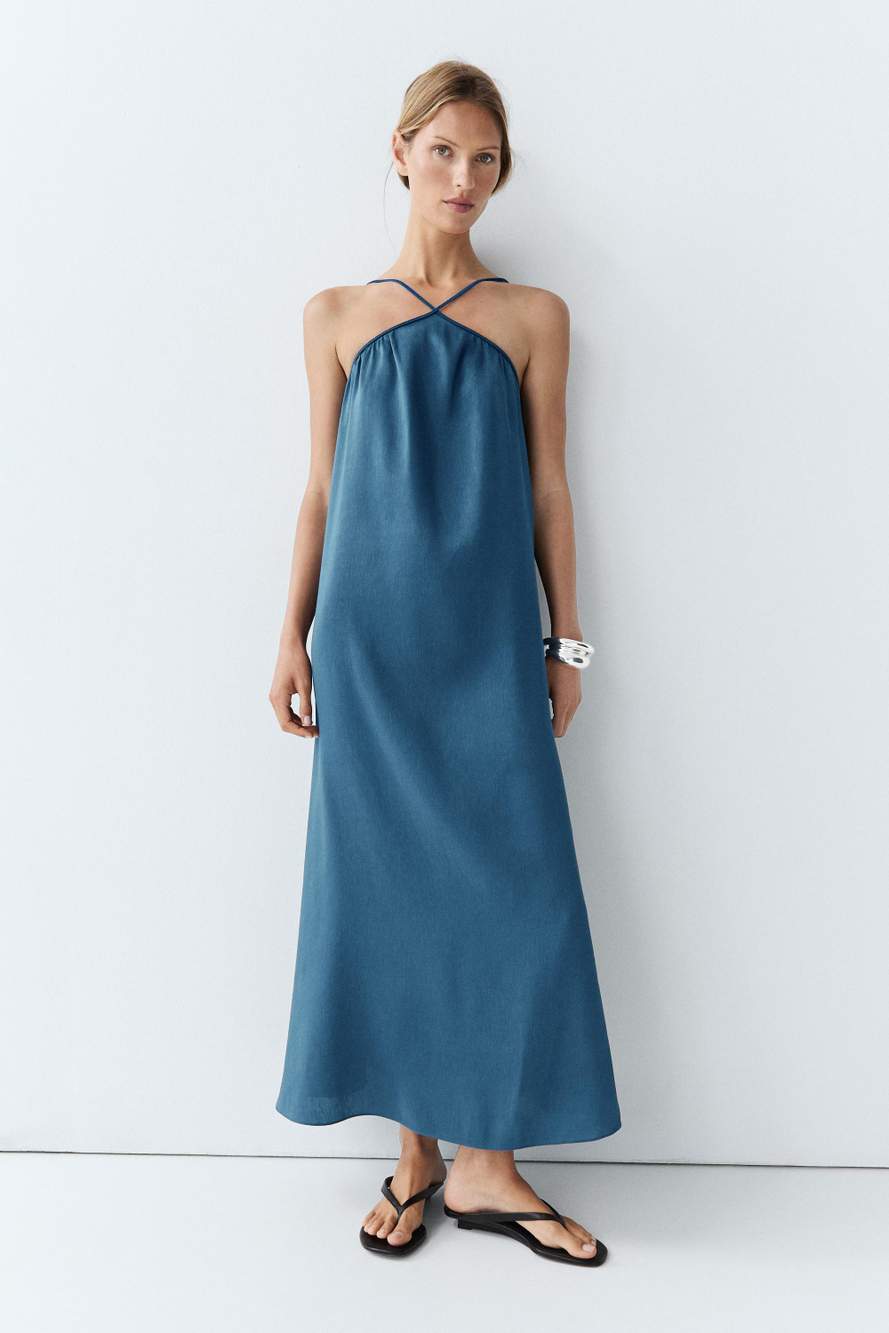 Long flowing dress with criss-cross straps — Product image 9 of 12