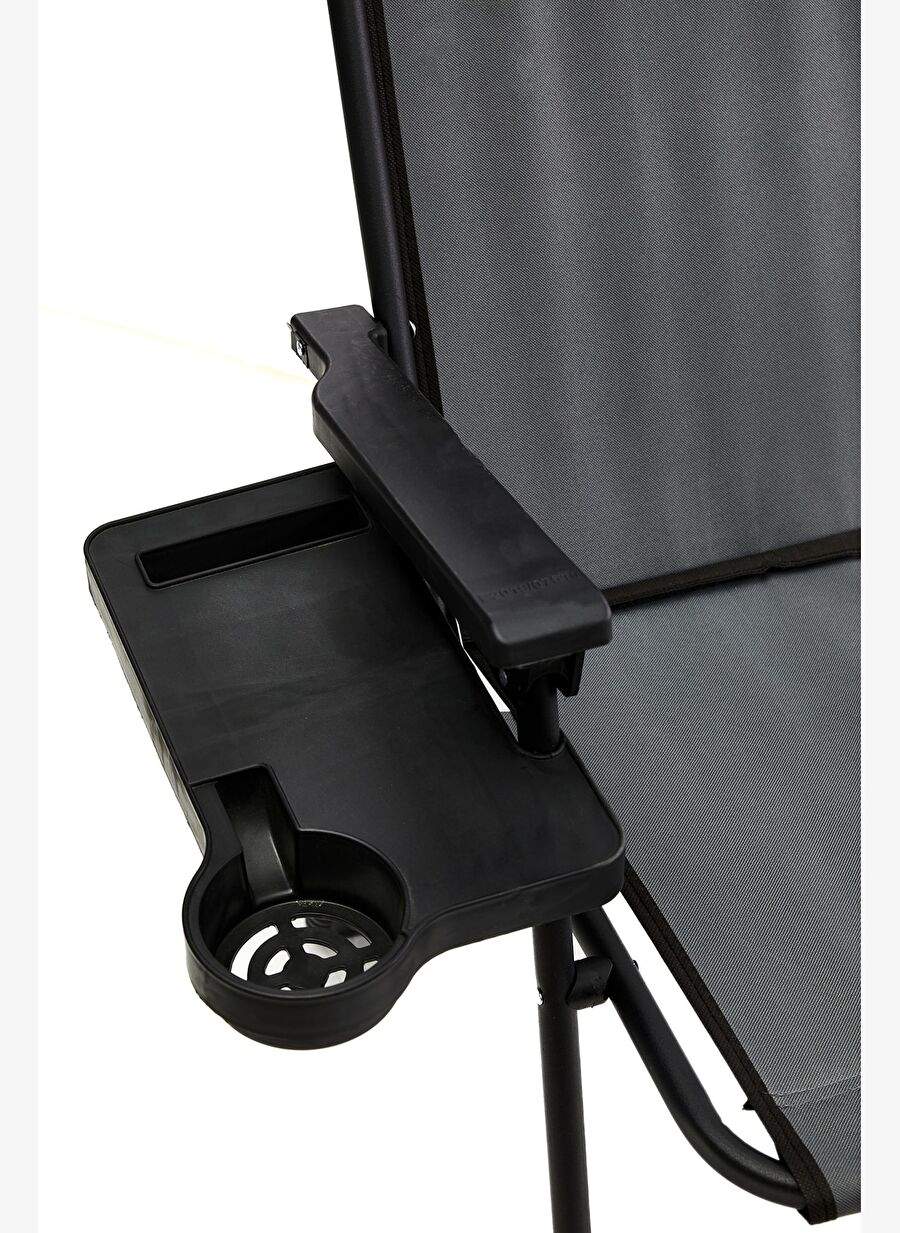 Natura 2 Adet Kamp Sandalyesi Katlanr Sandalye Dikdortgen Bardaklkl Gri Katlanr Mdf Masa — Product image 4 of 7