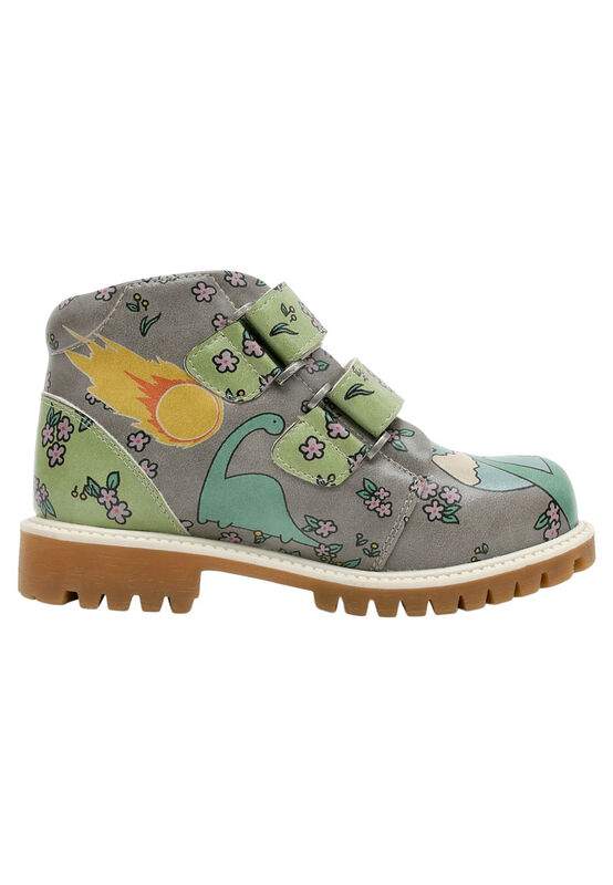 Kids Vegan Leather Green Long Boots - Sometimes Life Goes On Design — صورة المنتج 4 من 7