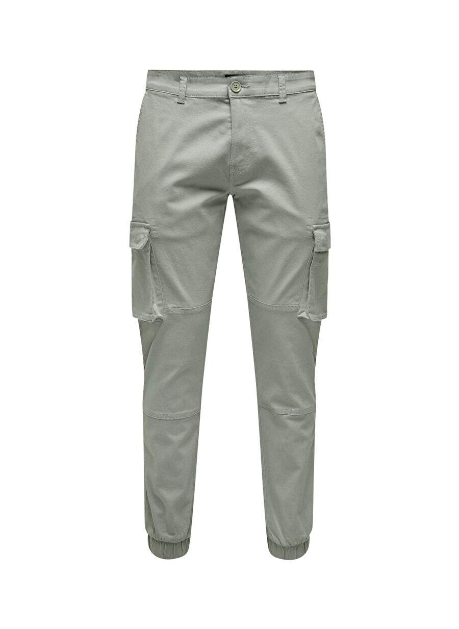 Only & Sons Lastikli Paça Su Yeşili Erkek Kargo Pantolon ONSCAM STAGE CARGO CUFF LIFE 6687 N — Product image 3 of 7