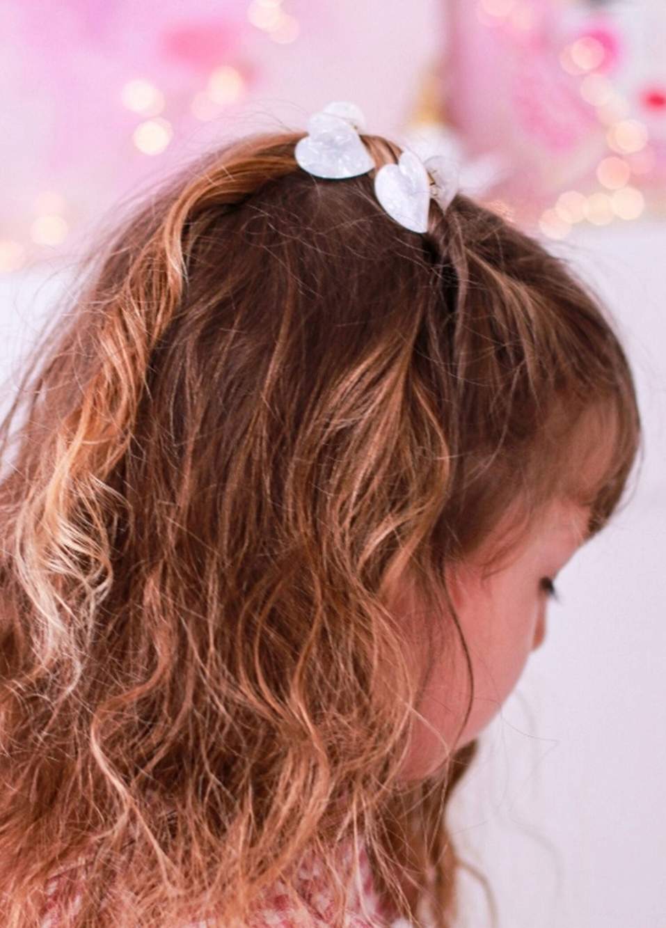 Mini Heart White Bone Girl Child Buckle — Product image 3 of 6