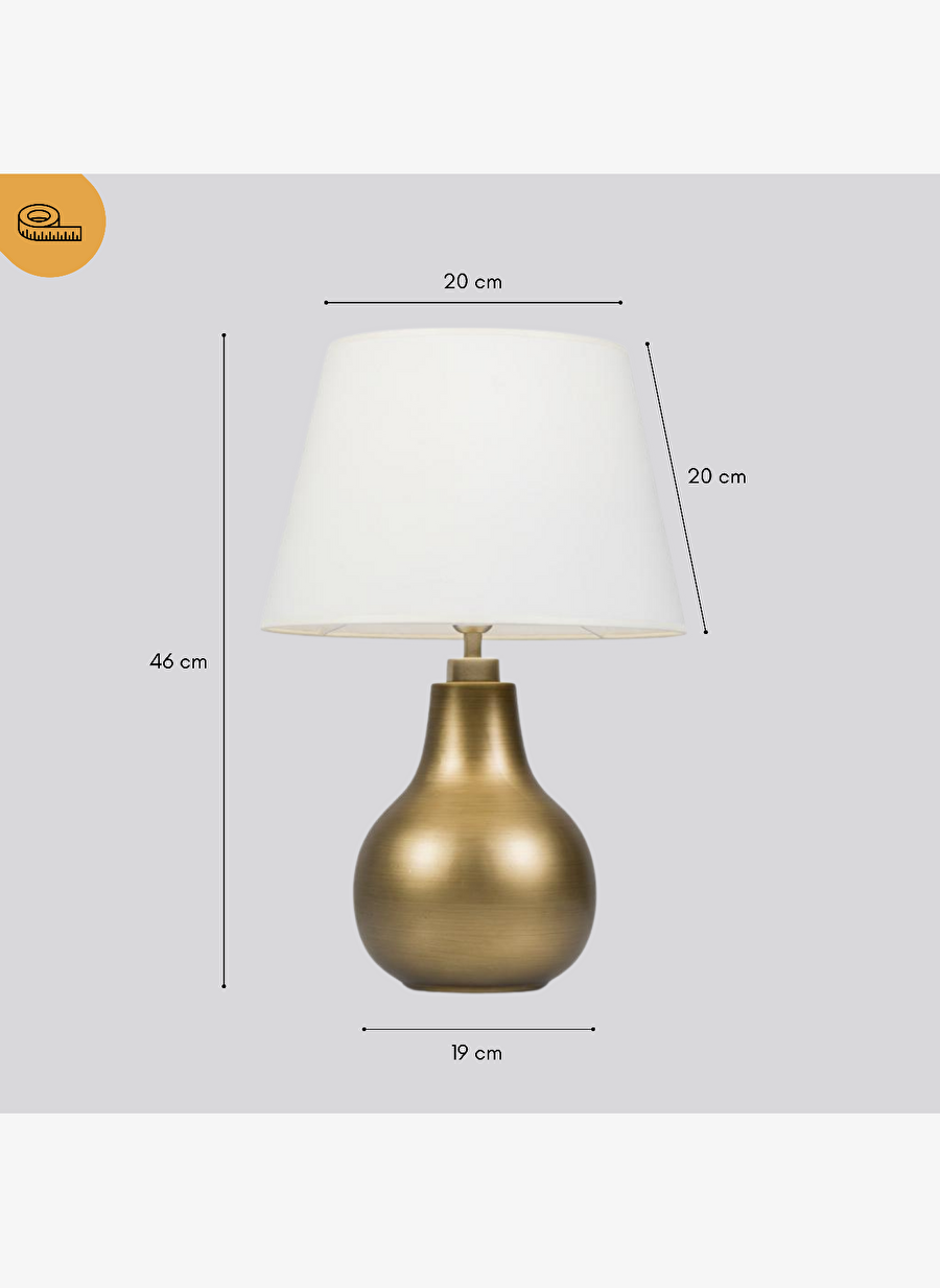 Vera Cream Headed Tumbled Gold Modern Lampshade — Product image 5 of 8