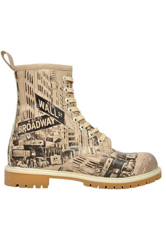 Women Vegan Leather Beige Long Boots - One way only Design — Product image 4 of 6