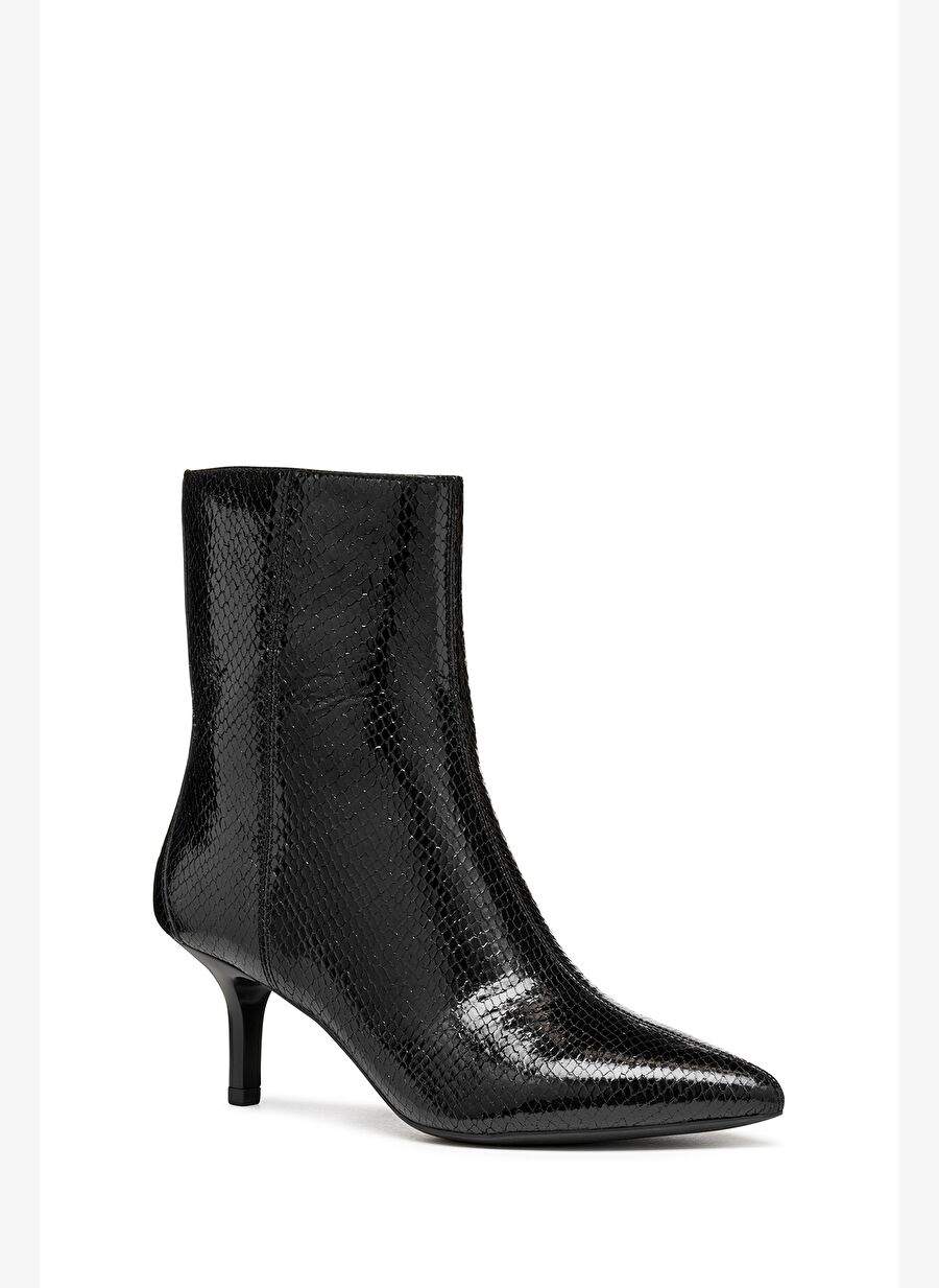 Geox Kadn Siyah D Kleopy B Metal Goat Fermuarl Desenli Ince Topuklu Deri Bot D56ybb000kyc9999 — Product image 3 of 6