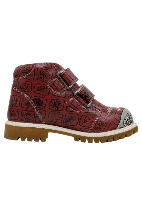 Kids Vegan Leather Multicolor Boots - Cold Rainy Night=Good Sleep Design — Product image 4 of 6
