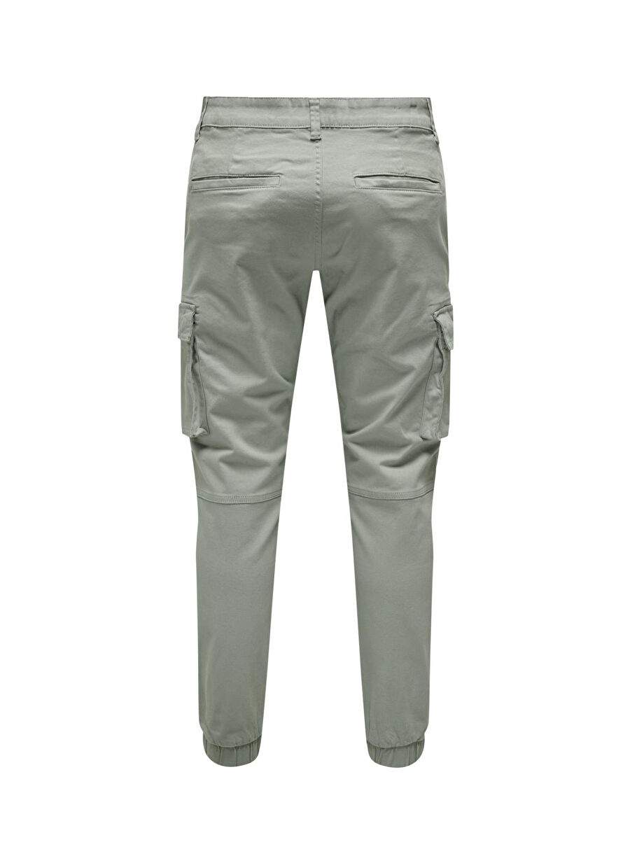 Only & Sons Lastikli Paça Su Yeşili Erkek Kargo Pantolon ONSCAM STAGE CARGO CUFF LIFE 6687 N — Product image 7 of 7