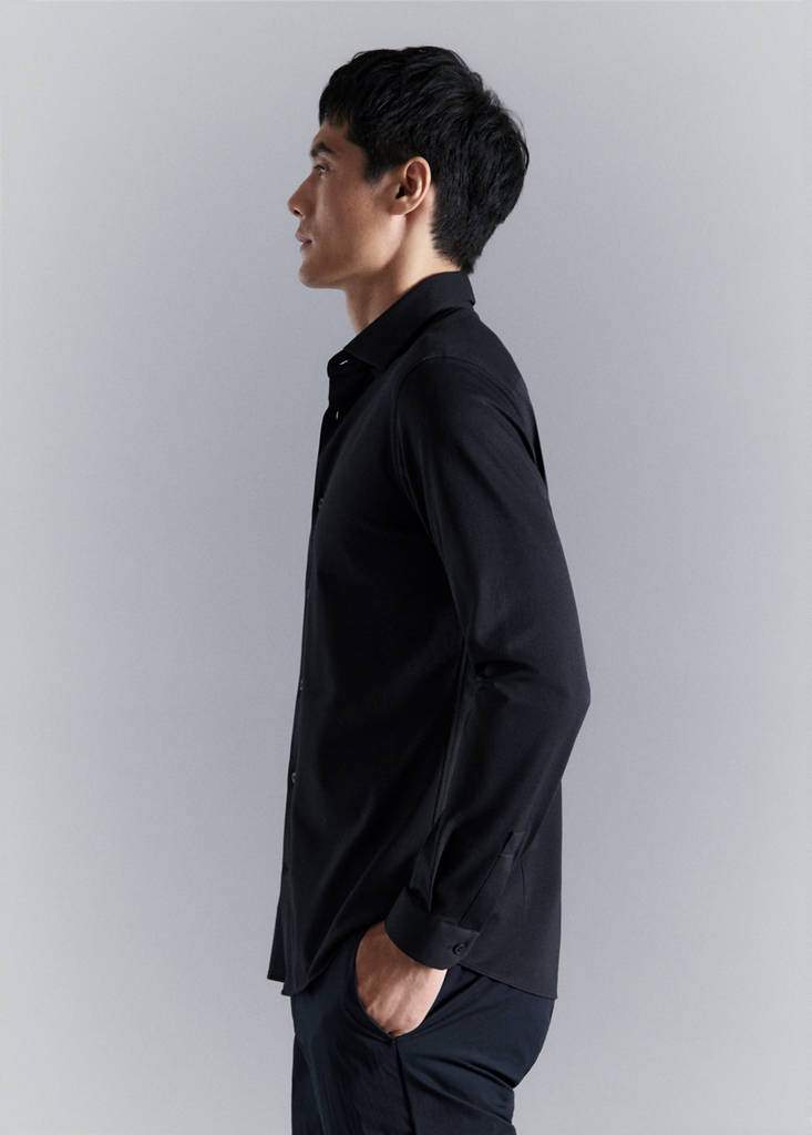 Slim fit comfort stretch non-iron cotton shirt — Product image 15 of 27