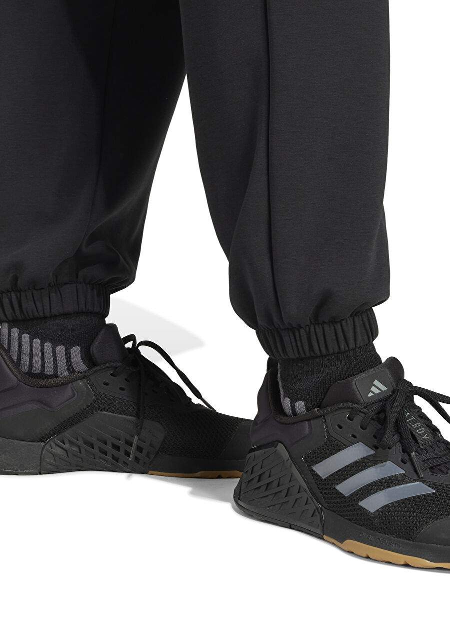 Adidas JP2644 D4T KNIT PANT Black Loose Fit Plain Women's Sweatpants — Product image 3 of 6