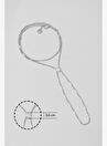 Luce Italyan Tasarm 18 Ayar Beyaz Altn Kaplama 37 Cm Gumus Sahmeran — Product image 15 of 40