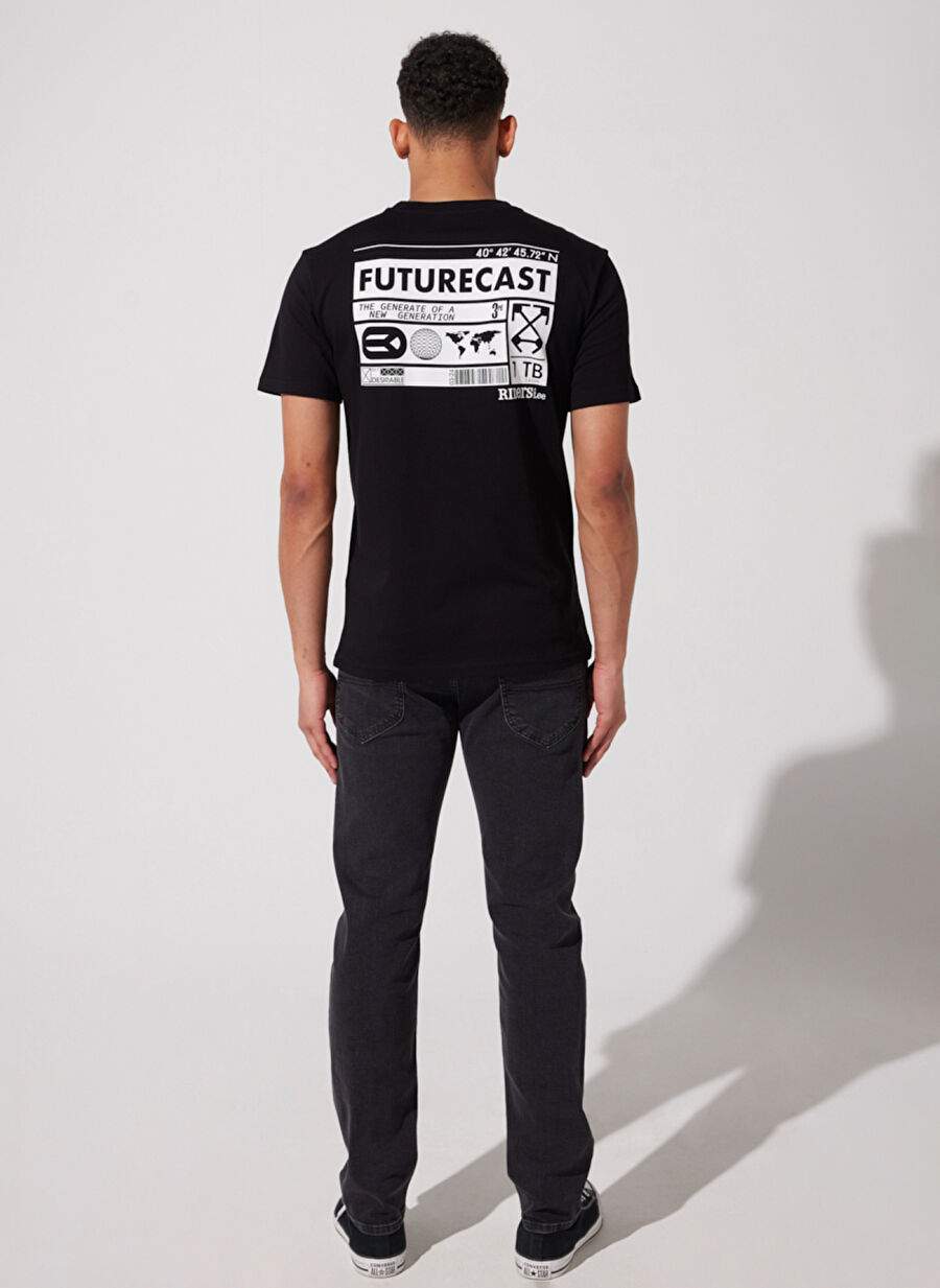 Riders By Lee Bisiklet Yaka Siyah Erkek T-Shirt L231709001 Bisiklet Yaka T-shirt — صورة المنتج 6 من 6