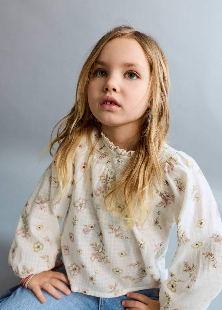 Cotton blouse with floral pattern — Product image 5 of 7