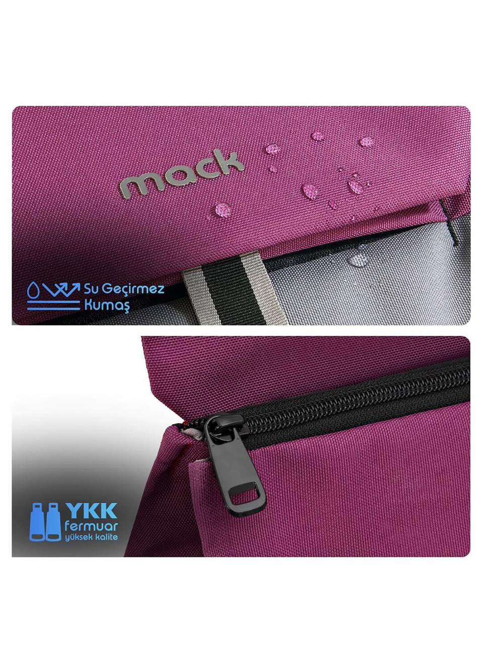 Mce-1303 14.1 Zen Eco Plum Grey Unisex Backpack — Product image 4 of 8