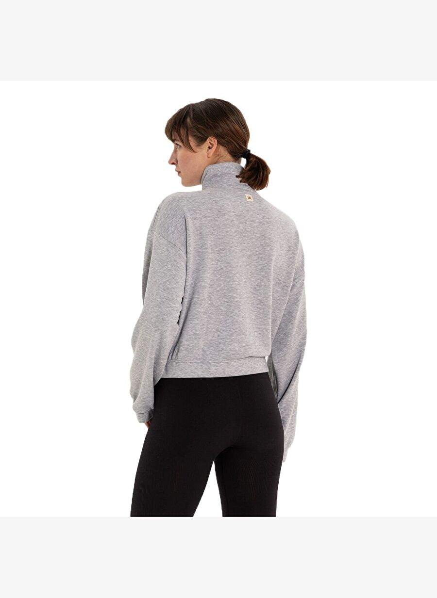 Inguz Upright Collar Zipper Sweatshirt — Product image 3 of 8