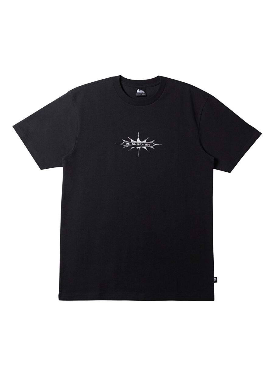 Quiksilver Siyah Erkek O Yaka Baskılı T-Shirt AQYZT09546_THORN BADGE SS STN — صورة المنتج 3 من 4