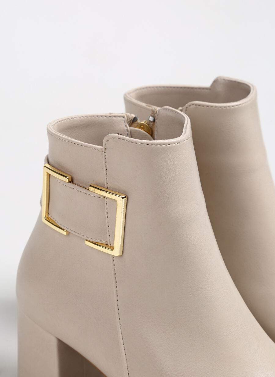 F By Factory Beige Female Heeled Boat HAYLE — Product image 5 of 5