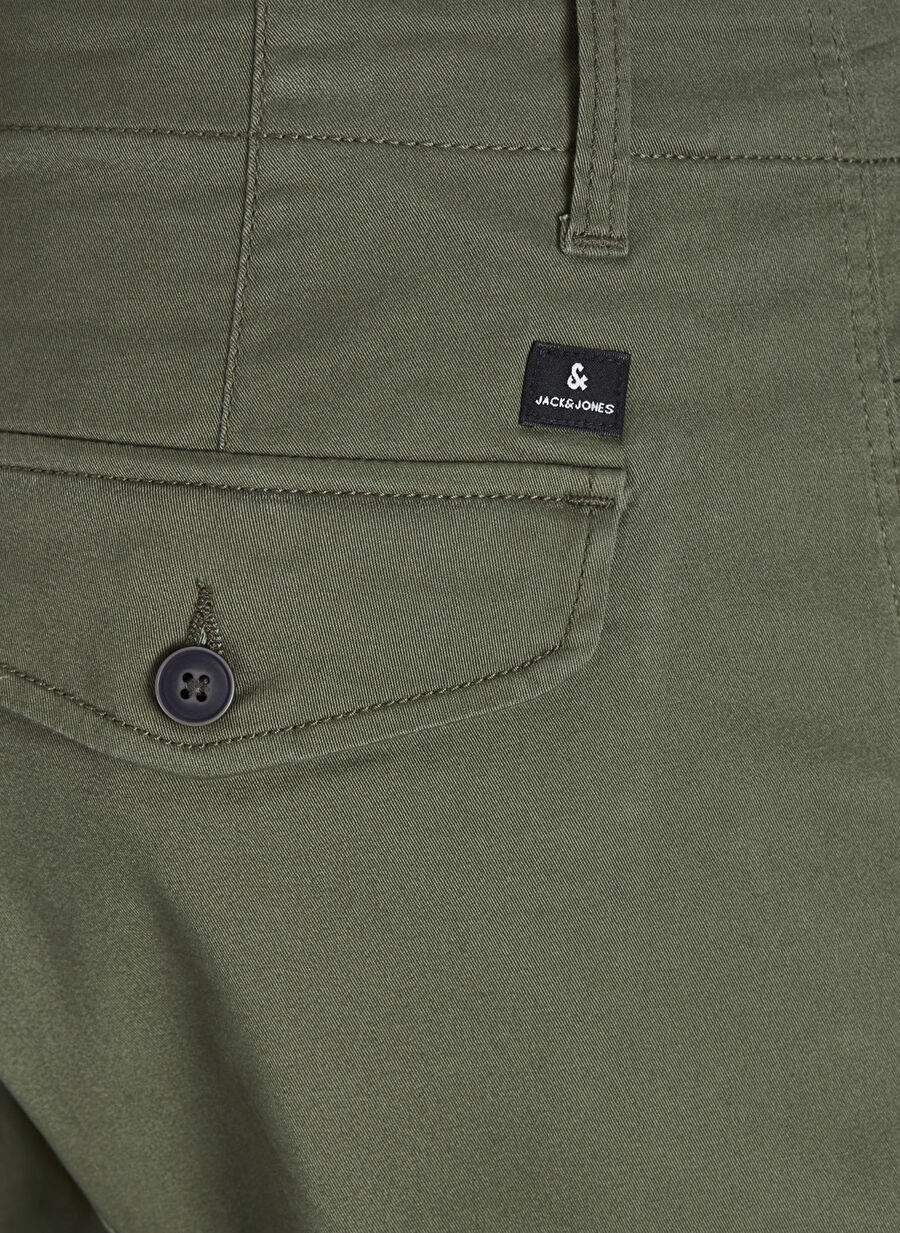 Jack & Jones Yeşil Erkek Çocuk Düz Kargo Pantolon JPSTPAUL JJFLAKE 542 OLIVE NOOS JNR — Product image 8 of 8
