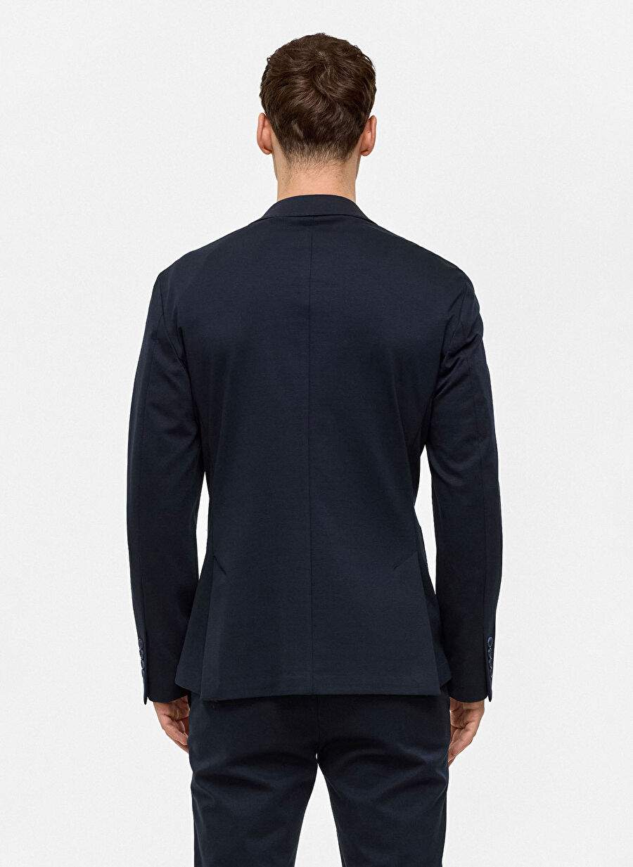 Back And Bond Lacivert Erkek Slim Fit Ceket B34s50032 — صورة المنتج 10 من 11