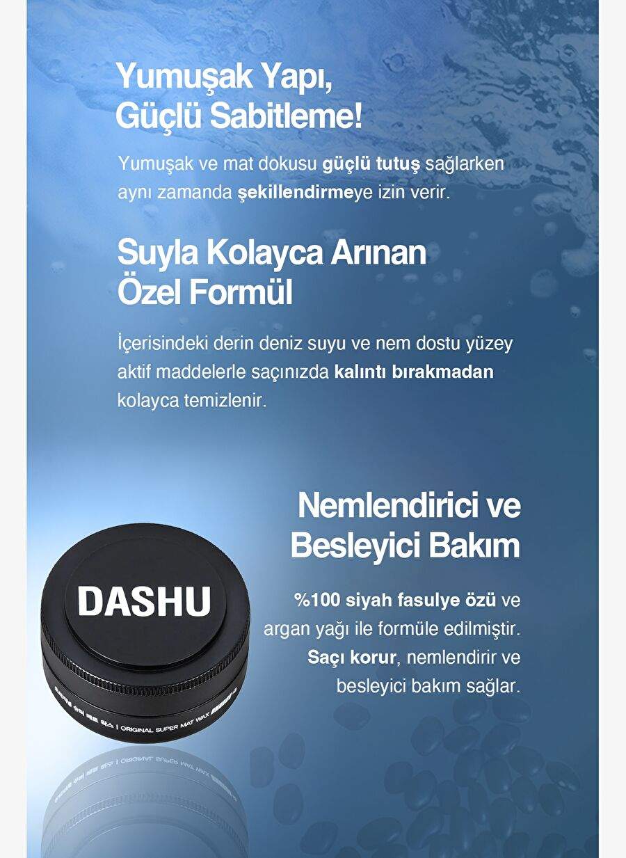 Ultra Strong, Matte Finish, No Residue, Feeder Dashu For Men Original Super Mat Wax 15ml — Product image 4 of 8