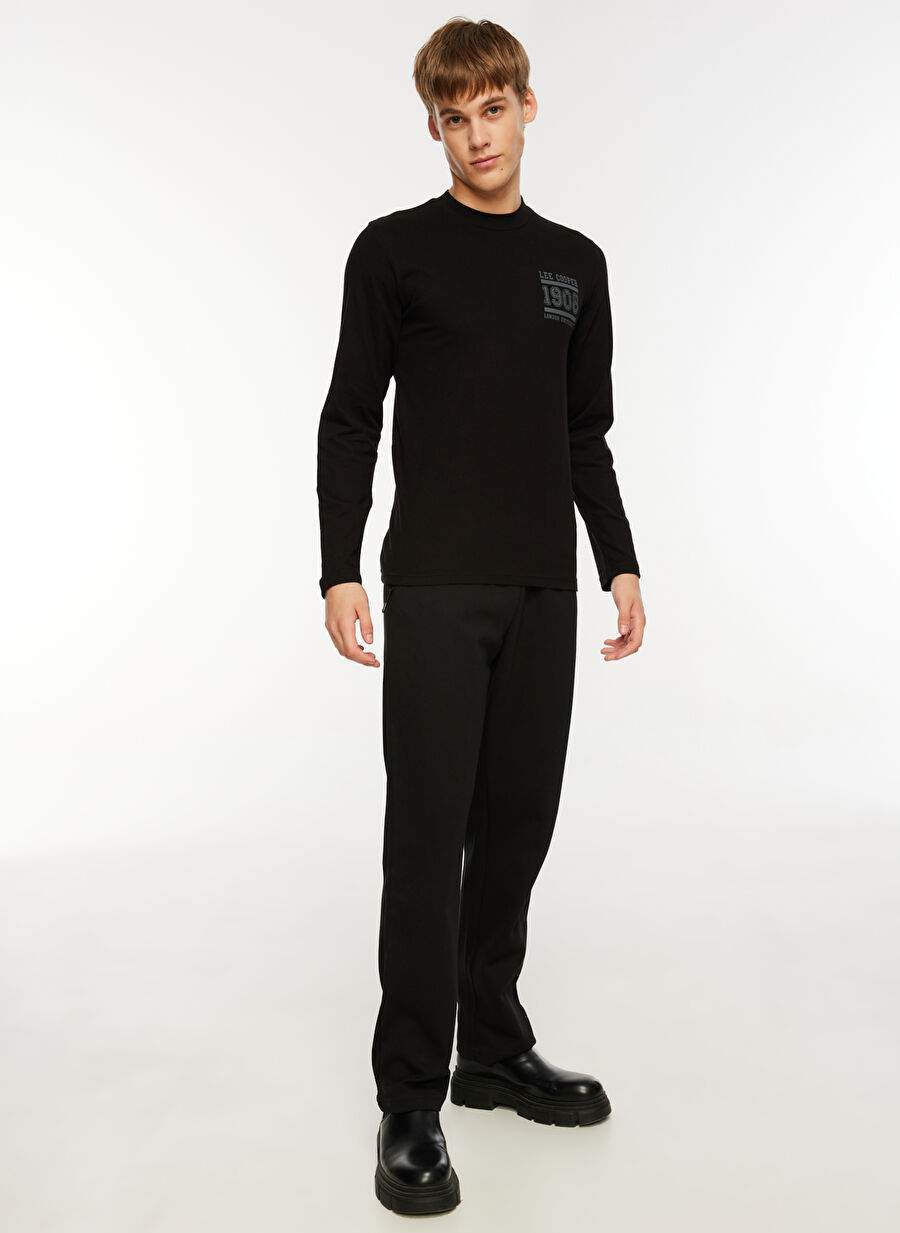Lee Cooper O Yaka Siyah Erkek T-Shirt 241 LCM 242004 ENZAY SIYAH — Product image 3 of 5