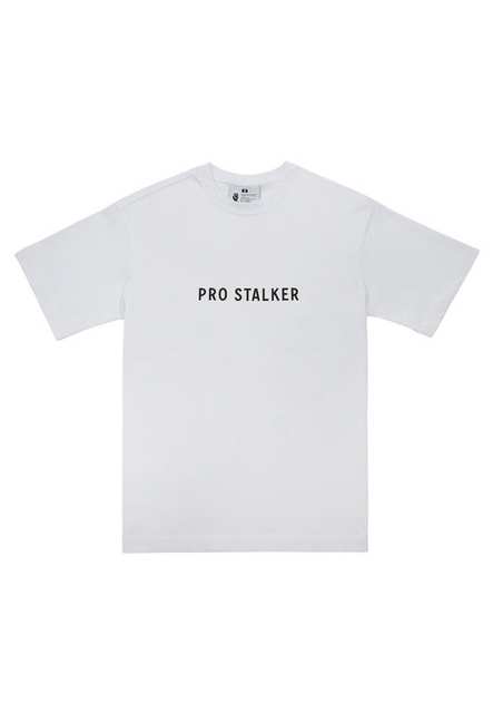 Unisex Vegan White T-Shirt - Pro Stalker Design