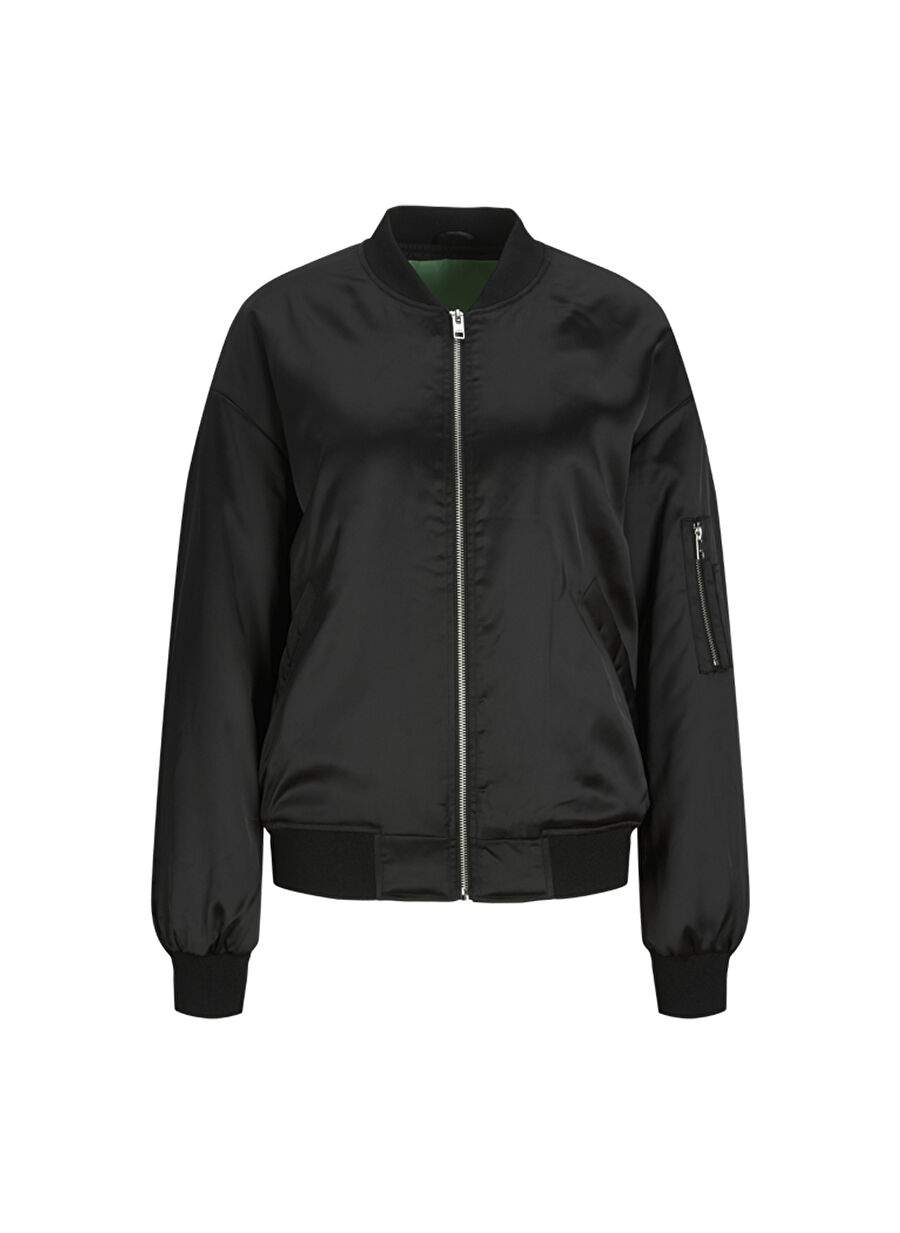 Jjxx Siyah Kadn Mont Jxmadison Satin Bomber Jacket Otw N — صورة المنتج 3 من 8