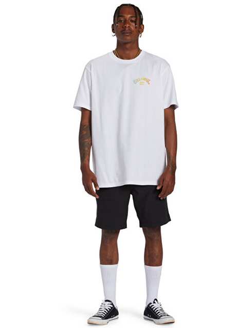 Billabong Abyzt02256 Arch Fill Tees Beyaz Regular Fit Desenli Erkek T Shirt