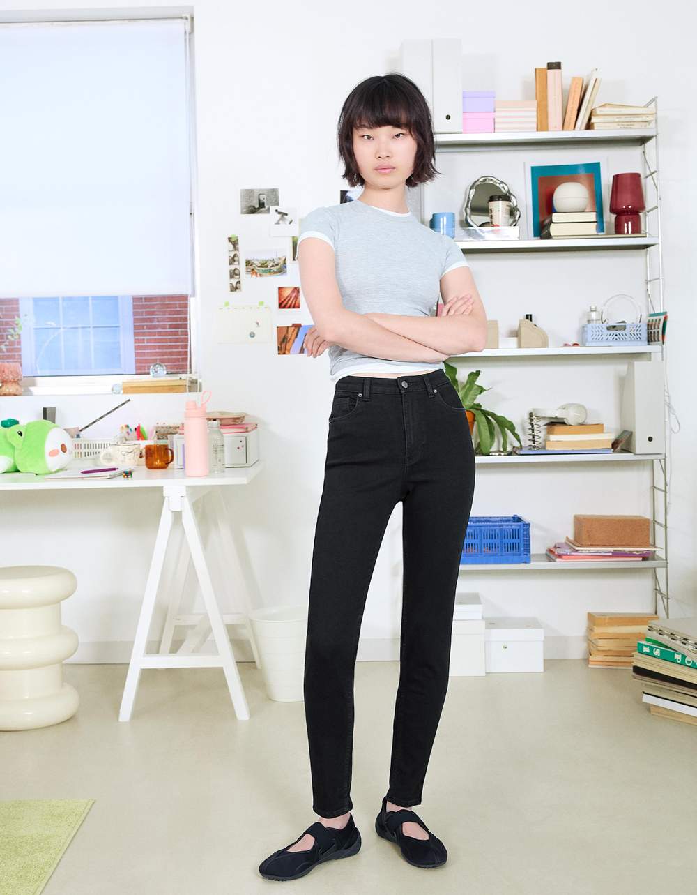 Super high-rise soft skinny jeans — صورة المنتج 3 من 8