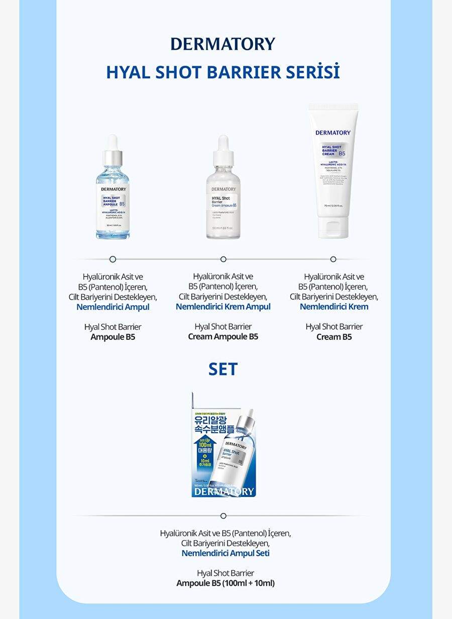 Hyaluronic Acid Humidifier Bulb DERMATORY Hyal Shot Barrier Cream Ampoule B5 — Product image 8 of 8