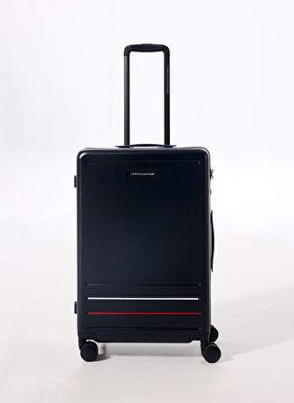 Tommy Hilfiger Navy Men's Pocket Hard Suitcase Th Medium Suitcase — Product image 3 of 25