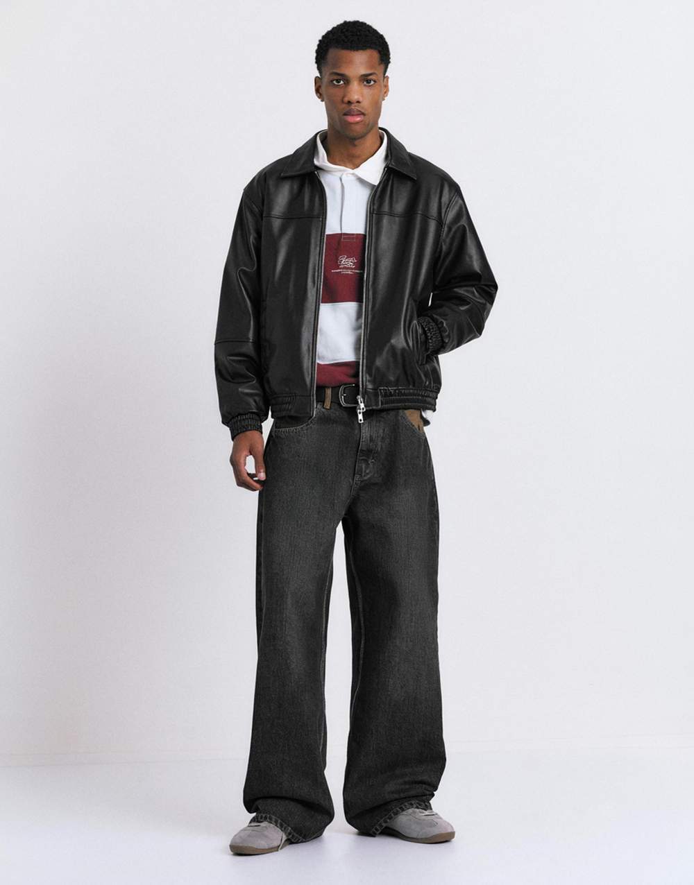 Voluminous leather effect jacket — Product image 11 of 17