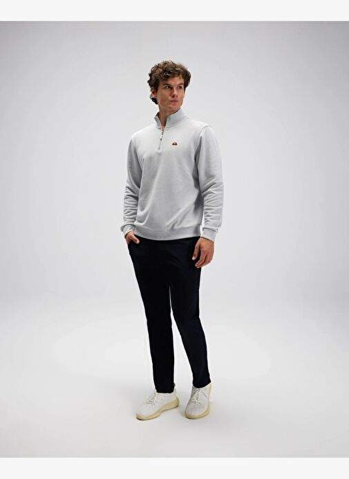 Ellesse EM580-GI ذكر نصف زيبر رمادي عرق — صورة المنتج 14 من 25