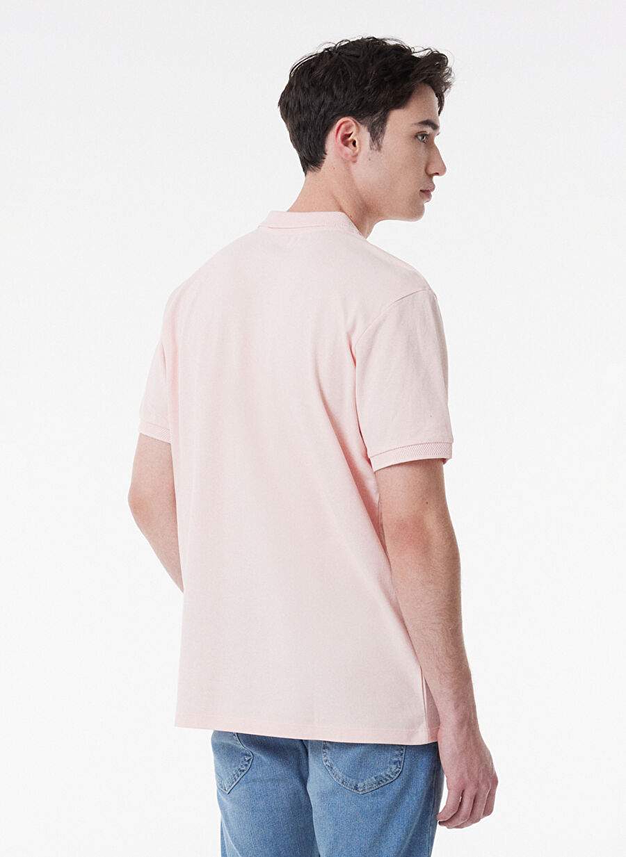 Riders By Lee Polo Collar Pink Men's T-Shirt L231631590 Short Sleeve Polo T-shirt — Product image 5 of 6