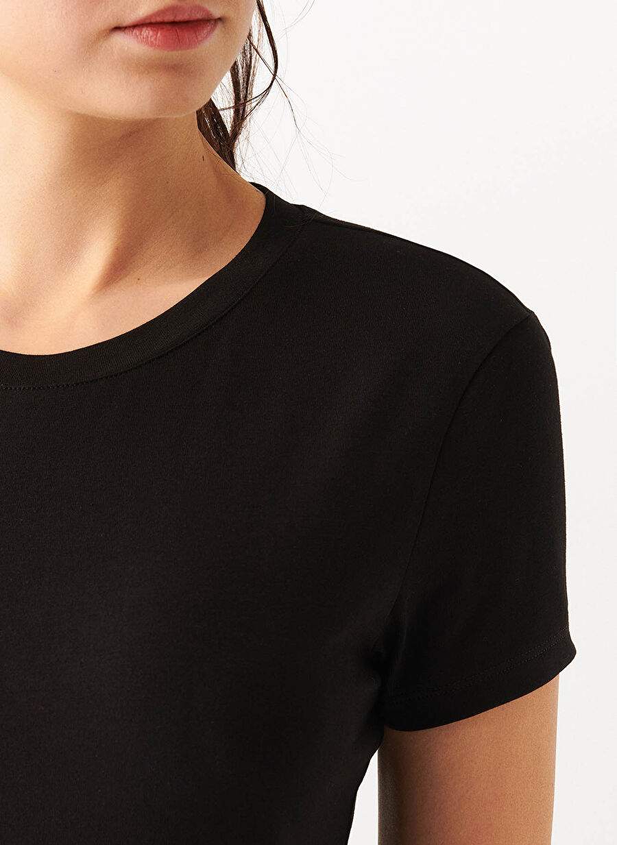 Siyah Kadın Pamuklu T-Shirt 162767 900 — صورة المنتج 5 من 6