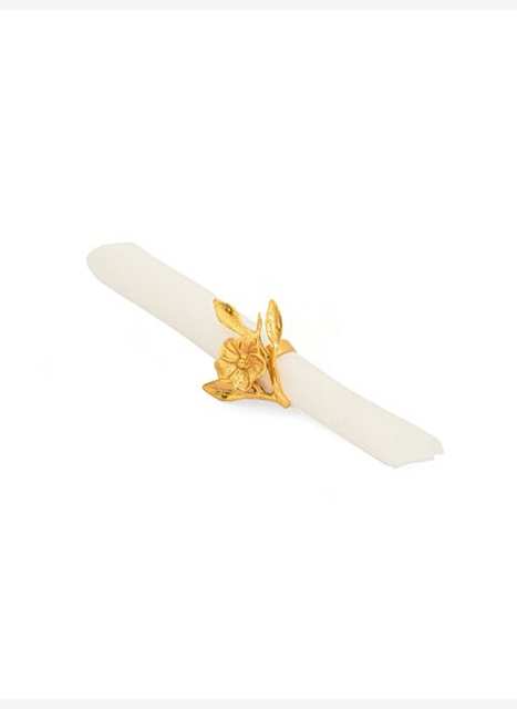 Flower Napkin Ring – Gold