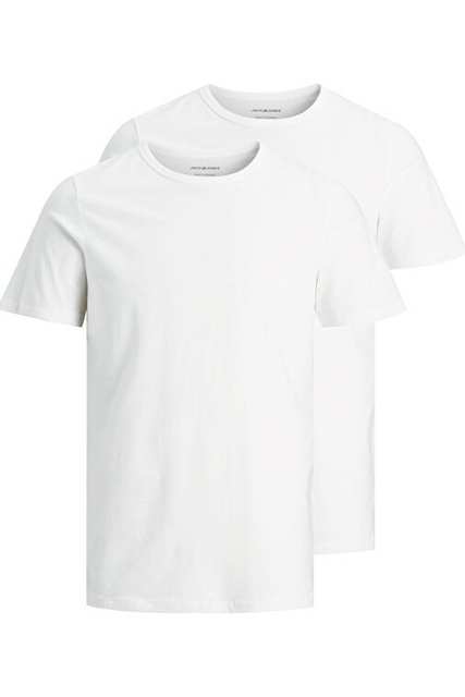 Jack Jones Men's 2-Pack Bike Collar White Tshirt