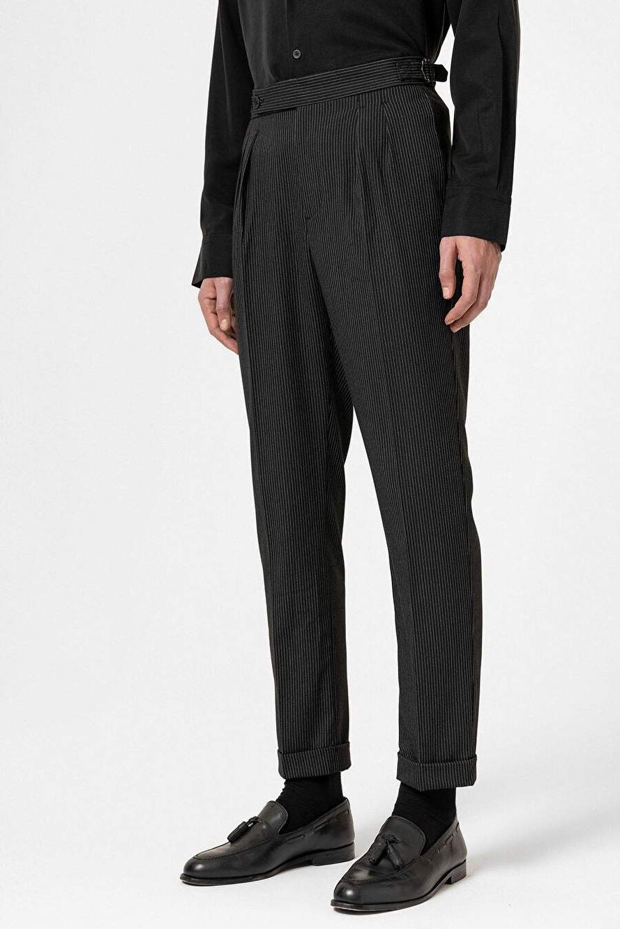 Antioch Black Yuksek Waistline Double Paca Men's Pants — Product image 3 of 7