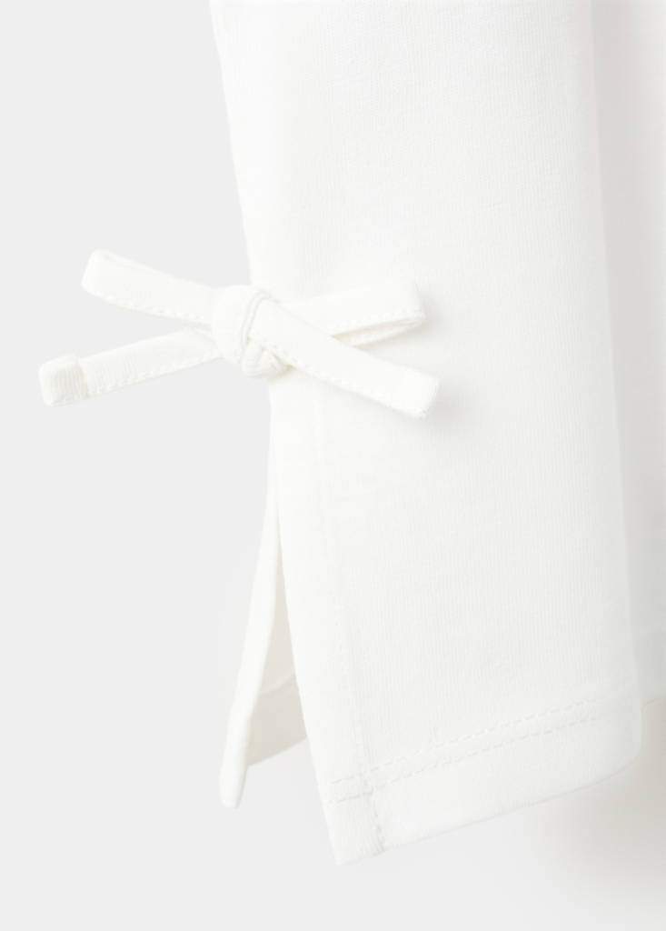 Printed cotton T-shirt with ties — Product image 7 of 7