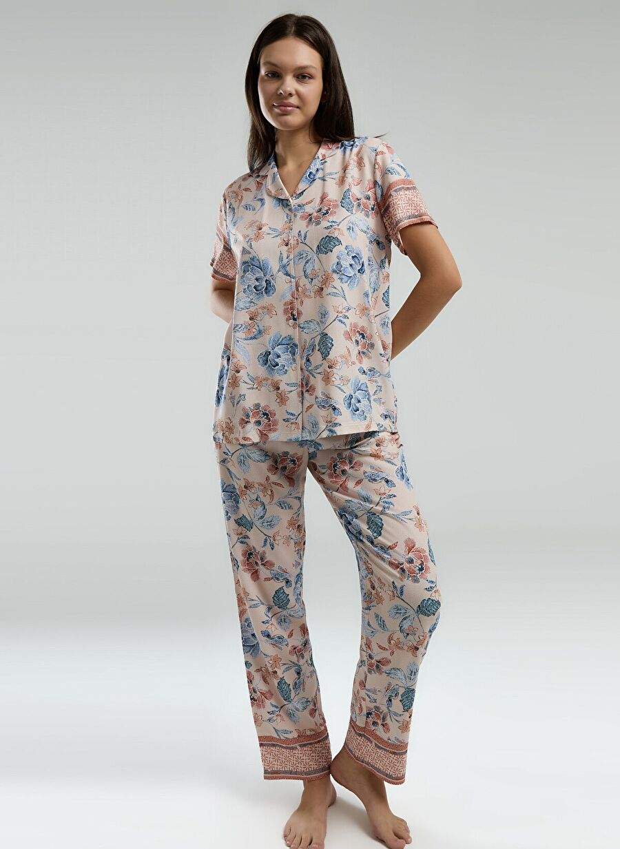 Arnetta Kadın Pembe Gömlek Pijama Takım — Product image 12 of 25