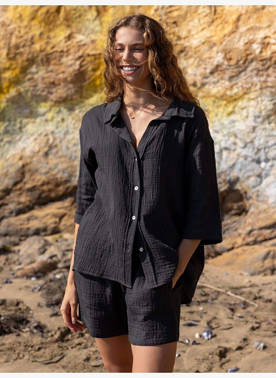 Kaya Drawstring Shorts - Anthracite — Product image 3 of 8