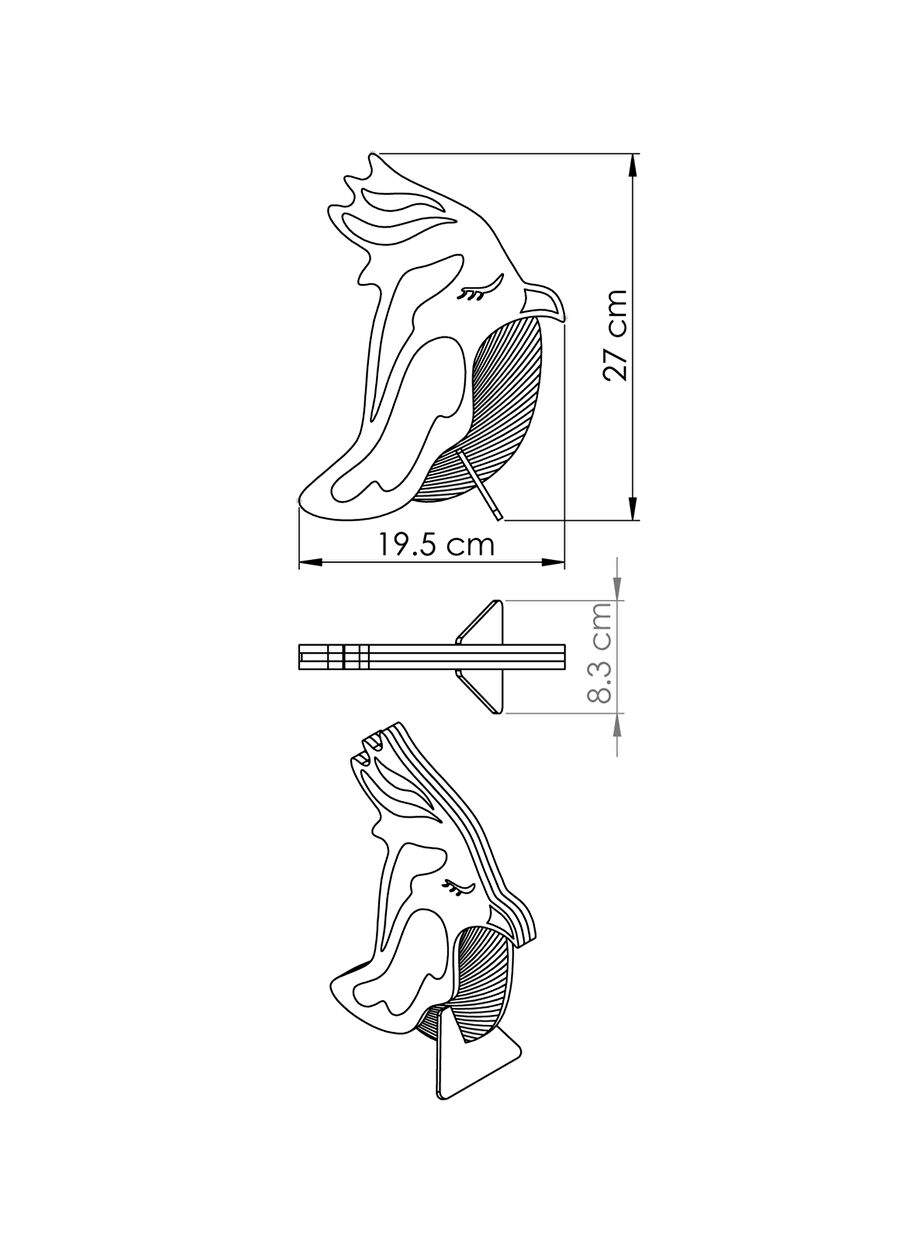 19,5 cm x 27 cm x 8,3 cm Abajur — Product image 4 of 5