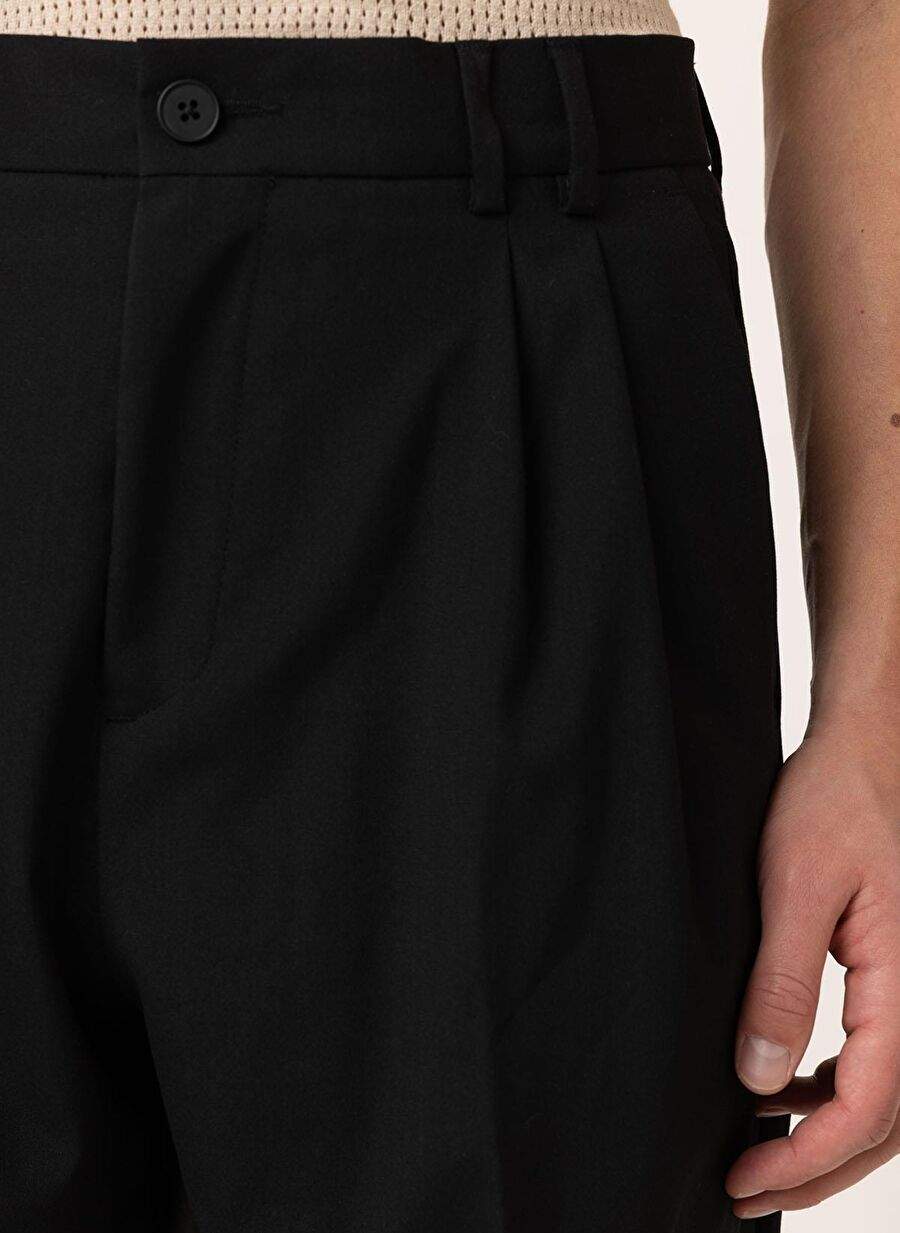 Antioch Black Cift Pleated Baggy Fit Men's Pants — Product image 4 of 6