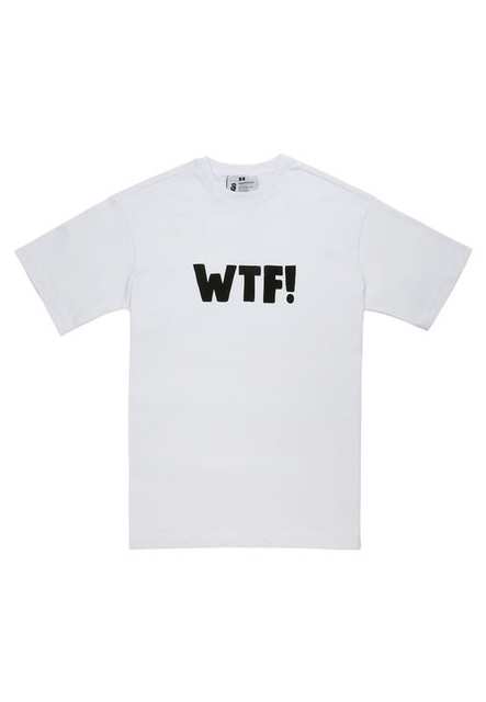 Men Vegan White T-Shirt - WTF Design