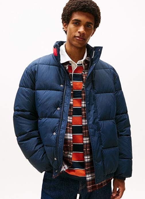 Tommy Jeans Lacivert Erkek Dik Relaxed Mont Dm0dm22041c1g Tjm Dna Collar Puffr — صورة المنتج 9 من 20