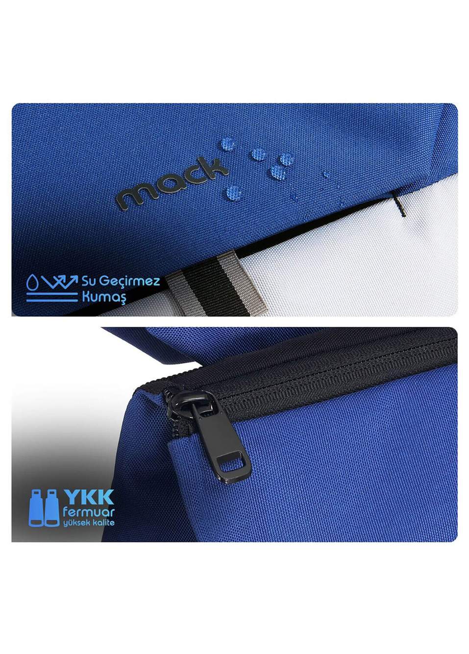Mack MCE-1304 14.1 ZEN Eco Blue Grey Unisex Backpack — Product image 4 of 8