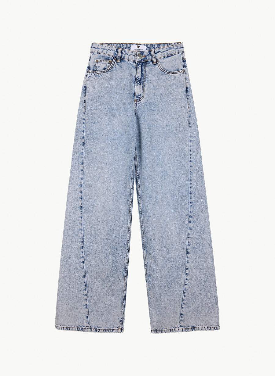 In The Mood For Love Açık İndigo Kadın Regular Fit Yıkamalı Denim Pantolon ITMFL-PNT40 — صورة المنتج 6 من 7