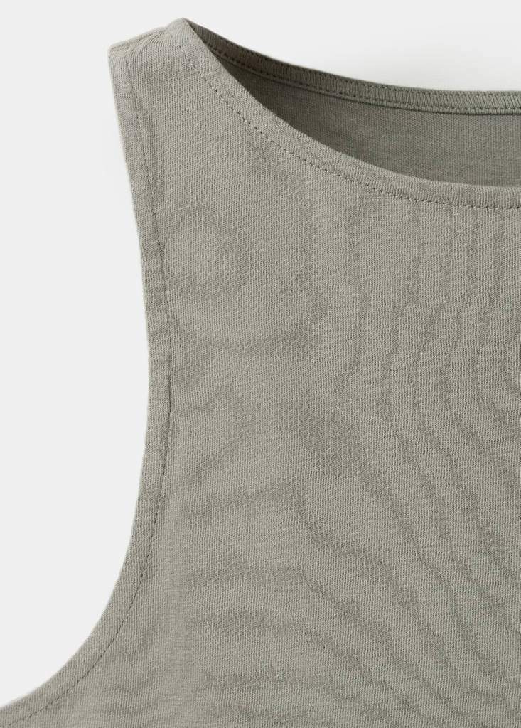Cotton gilet with buttons — Product image 4 of 9