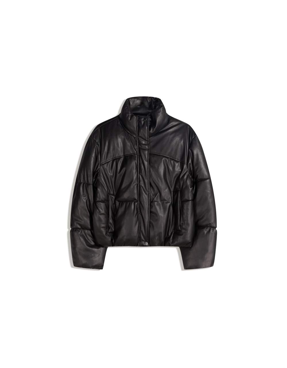 Leather effect puffer jacket — صورة المنتج 7 من 7