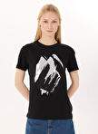 Limon Siyah Kadın Loose Fit Baskılı T-Shirt L5SL-TST5810 — صورة المنتج 15 من 35