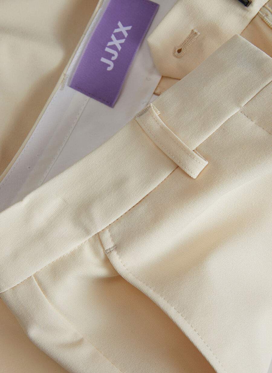 High Waist Cream Women's Trousers 12200674 — Product image 6 of 6