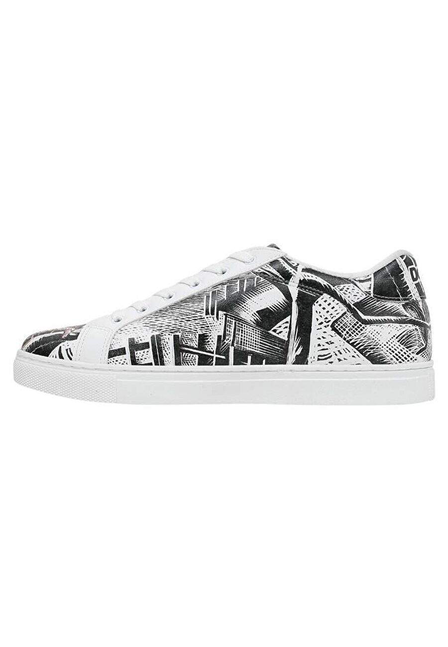 Men's Vegan Leather White Casual Sneakers - No Limits Design — Product image 5 of 8